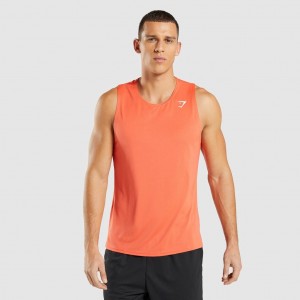 Camiseta Tirantes Gymshark Arrival Naranjas | 18ELNGCIR