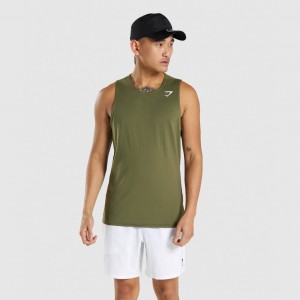 Camiseta Tirantes Gymshark Arrival Verde Oscuro | 74GPQERDF