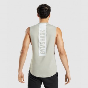 Camiseta Tirantes Gymshark Bold Drop Arm Gris | 63FLXMBYJ