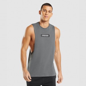 Camiseta Tirantes Gymshark Central Drop Arm Charcoal | 89DKOUSGL