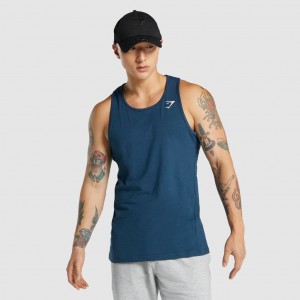 Camiseta Tirantes Gymshark Critical 2.0 Azul Marino | 68XBFIKUC