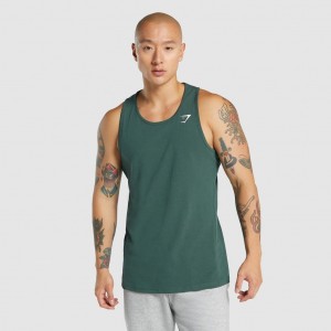Camiseta Tirantes Gymshark Critical 2.0 Verde Oscuro | 74ZBPNESJ