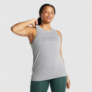Camiseta Tirantes Gymshark Fit Seamless Loose Gris | 31TRVJWFM