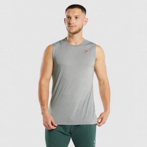 Camiseta Tirantes Gymshark Hyper Power Gris | 59AOSQVPU