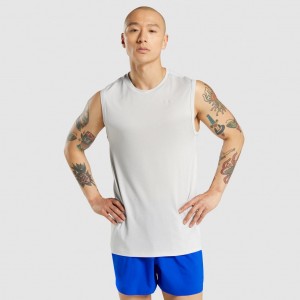 Camiseta Tirantes Gymshark Regulate Entrenamiento Gris Claro | 14KXULETA