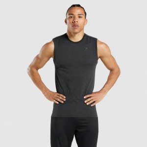 Camiseta Tirantes Gymshark Regulate Entrenamiento Negras | 04GKHCYTQ