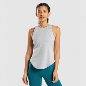 Camiseta Tirantes Gymshark Speed Gris Verde | 71RFIPQJM