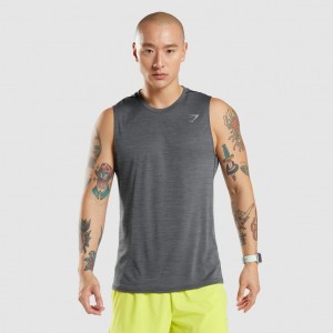 Camiseta Tirantes Gymshark Speed Negras | 30YJIEQSN