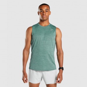 Camiseta Tirantes Gymshark Speed Verde Oscuro | 29VQCSZHM
