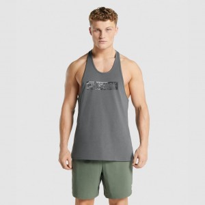 Chaleco Gymshark Block Infill Stringer Charcoal | 21OMWBEDU