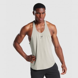 Chaleco Gymshark Bold Stringer Gris | 54GHCUTBS