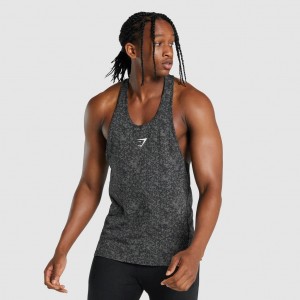 Chaleco Gymshark Critical 2.0 Stringer Charcoal Print | 04KTIPFOB