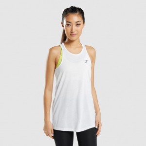Chaleco Gymshark Entrenamiento Oversized Blancas | 70BNEVHRU