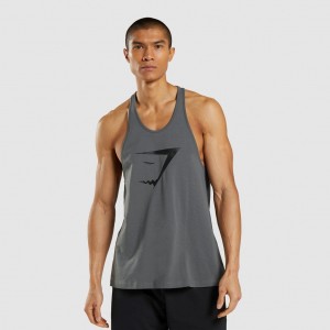 Chaleco Gymshark Sharkhead Infill Stringer Charcoal | 56EBIFDSJ