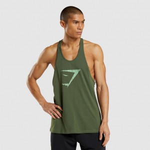 Chaleco Gymshark Sharkhead Infill Stringer Verde | 95SYWVNEJ