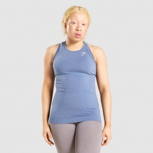 Chaleco Gymshark Vital Seamless 2.0 Azules | 47BPRWFOD