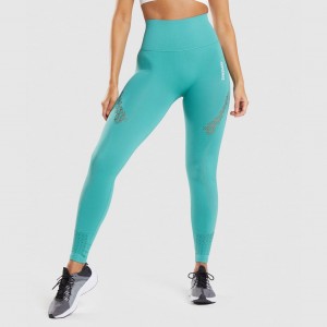 Leggins Gymshark Energy Seamless Fauna Teal | 15VWFUQEZ