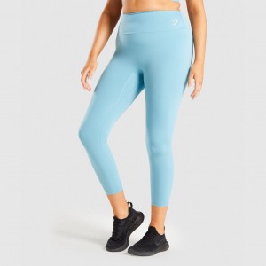 Leggins Gymshark Entrenamiento 7/8 Azules Claro | 57JGUMQAI