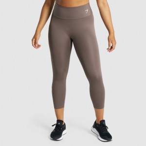 Leggins Gymshark Entrenamiento 7/8 Marrones | 07JQADPHB