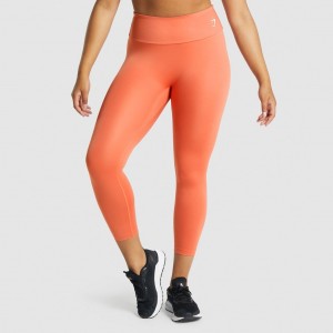 Leggins Gymshark Entrenamiento 7/8 Naranjas | 42ZQCLRGV