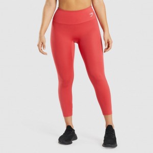 Leggins Gymshark Entrenamiento 7/8 Rojas | 90DHMANZB