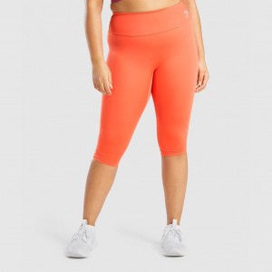 Leggins Gymshark Entrenamiento Cropped Naranjas | 15NHUKPRJ
