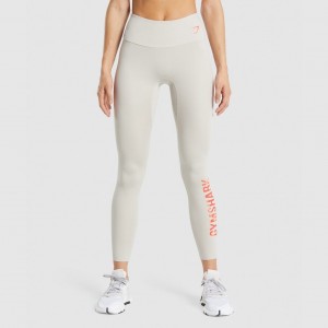 Leggins Gymshark Entrenamiento Estampadas Gris | 02PIKUMLC