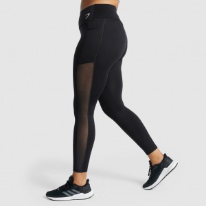 Leggins Gymshark Entrenamiento Mesh Pocket Negras | 52VCBEKAG