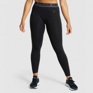 Leggins Gymshark Fit Seamless Negras | 96LITPQYZ