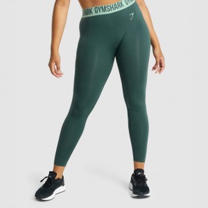 Leggins Gymshark Fit Seamless Verde Oscuro | 01ONEDLGH