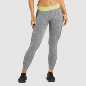 Leggins Gymshark Flex Low Rise Amarillo | 20QPUVIRY