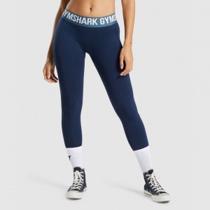 Leggins Gymshark Flex Low Rise Azul Marino | 17XEMCLOQ
