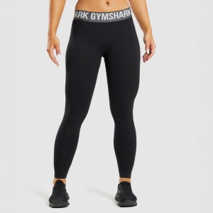 Leggins Gymshark Flex Low Rise Negras | 36ATOWDNS