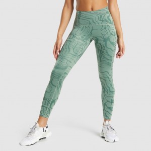 Leggins Gymshark GS Power Support Verde | 07QARLDIS