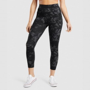 Leggins Gymshark KK Fit 7/8 Negras Camuflaje | 12IWKJNMH