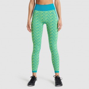 Leggins Gymshark WTFlex Seamless High Waisted Chevron | 57FXPAVOS