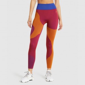 Leggins Gymshark WTFlex Seamless High Waisted Wavy | 39KWRBMVH