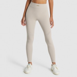 Leggins Gymshark Whitney Mesh Mink | 30QKUINJM