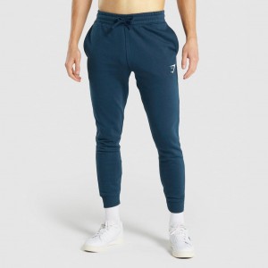 Pantalones Jogger Gymshark Crest Azul Marino | 21BTWOJXU