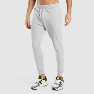 Pantalones Jogger Gymshark Crest Gris Claro | 12MIBSOWN
