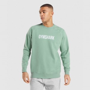 Pullover Gymshark Apollo Crew Azules | 25OKBMPGY
