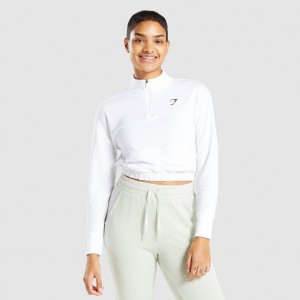 Pullover Gymshark Pippa Entrenamiento Blancas | 07QOMPTZW