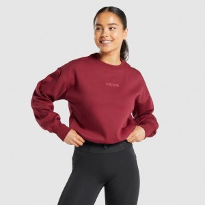 Pullover Gymshark Pulse Burdeos | 87ACVRPJO