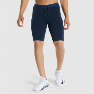 Short Gymshark 315 1/2 Tight Azul Marino | 89DORFJEH