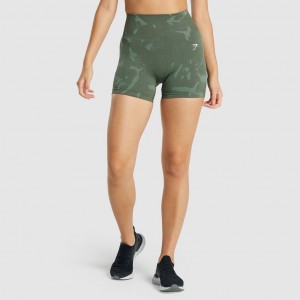 Short Gymshark Adapt Camo Seamless Savanna | 71QHABNZX