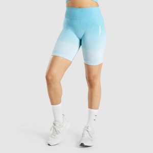 Short Gymshark Adapt Ombre Seamless Azules Claro Azules Claro | 73SOVQGTJ