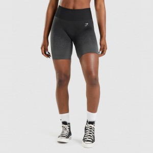 Short Gymshark Adapt Ombre Seamless Cycling Negras Gris | 70IBDUTGV