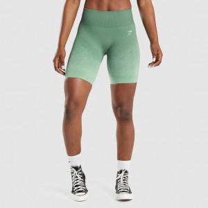 Short Gymshark Adapt Ombre Seamless Cycling Verde Verde Claro | 13ESQCYTI
