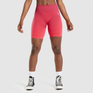 Short Gymshark Adapt Ombre Seamless Cycling Rosas Rojas | 50RACPUFY