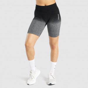 Short Gymshark Adapt Ombre Seamless Negras Negras | 53DUHMWEZ